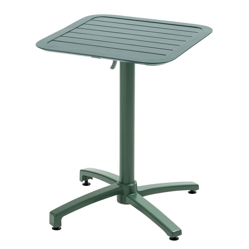 Table de jardin 60x60 cm inclinable en aluminium