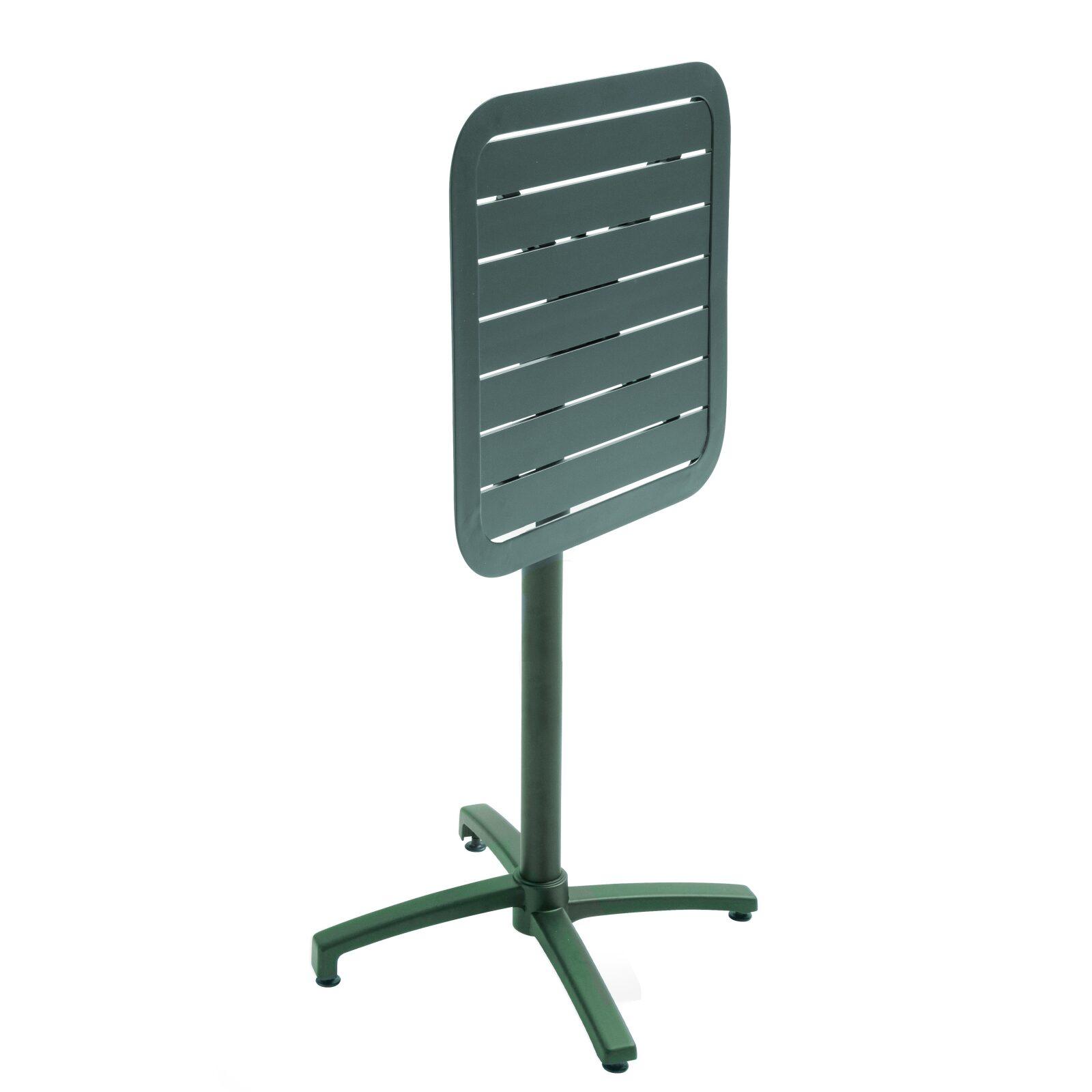 Table haute 60x60 cm inclinable en aluminium