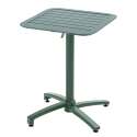 Table 60x60 cm inclinable en aluminium et 2 chaises