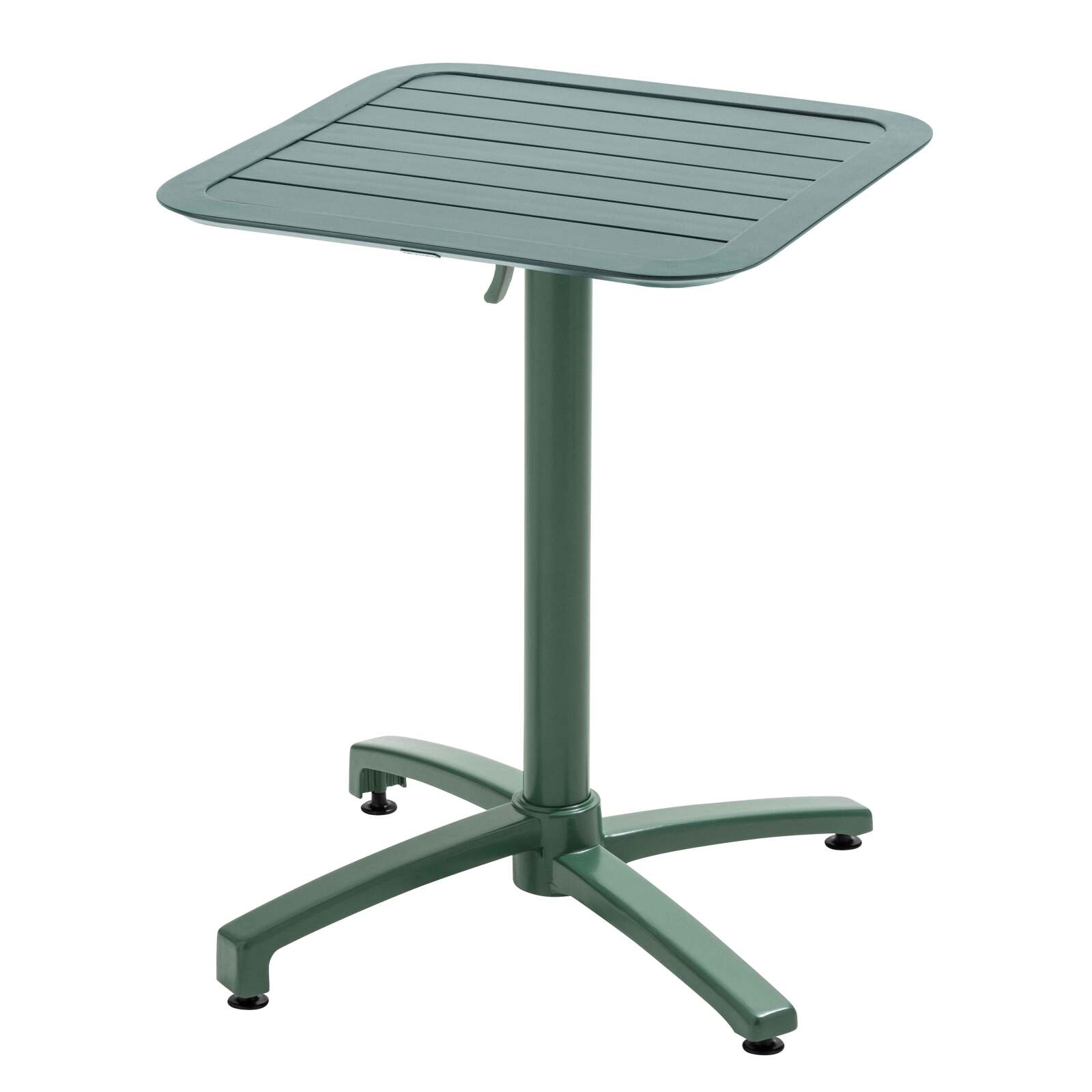 Table 60x60 cm inclinable en aluminium et 2 chaises