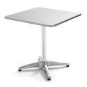 Plateau de table carré en aggloméré et inox 70 x 70 cm