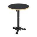 Plateau de table rond en mélaminé avec cerclage en aluminium ⌀60 cm