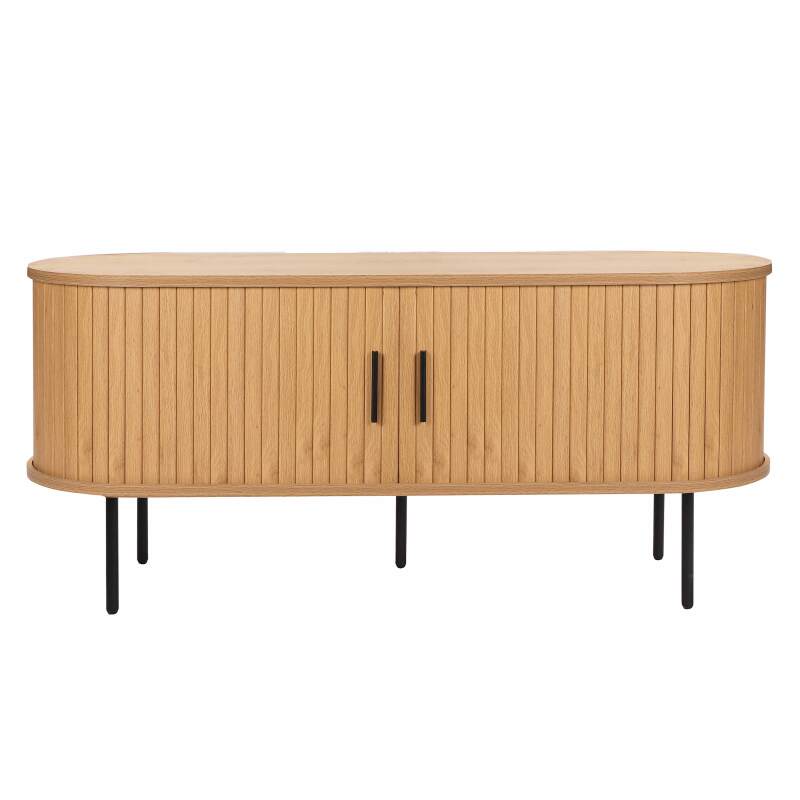 Meuble TV en mélaminé et acier 120 cm (2/7)