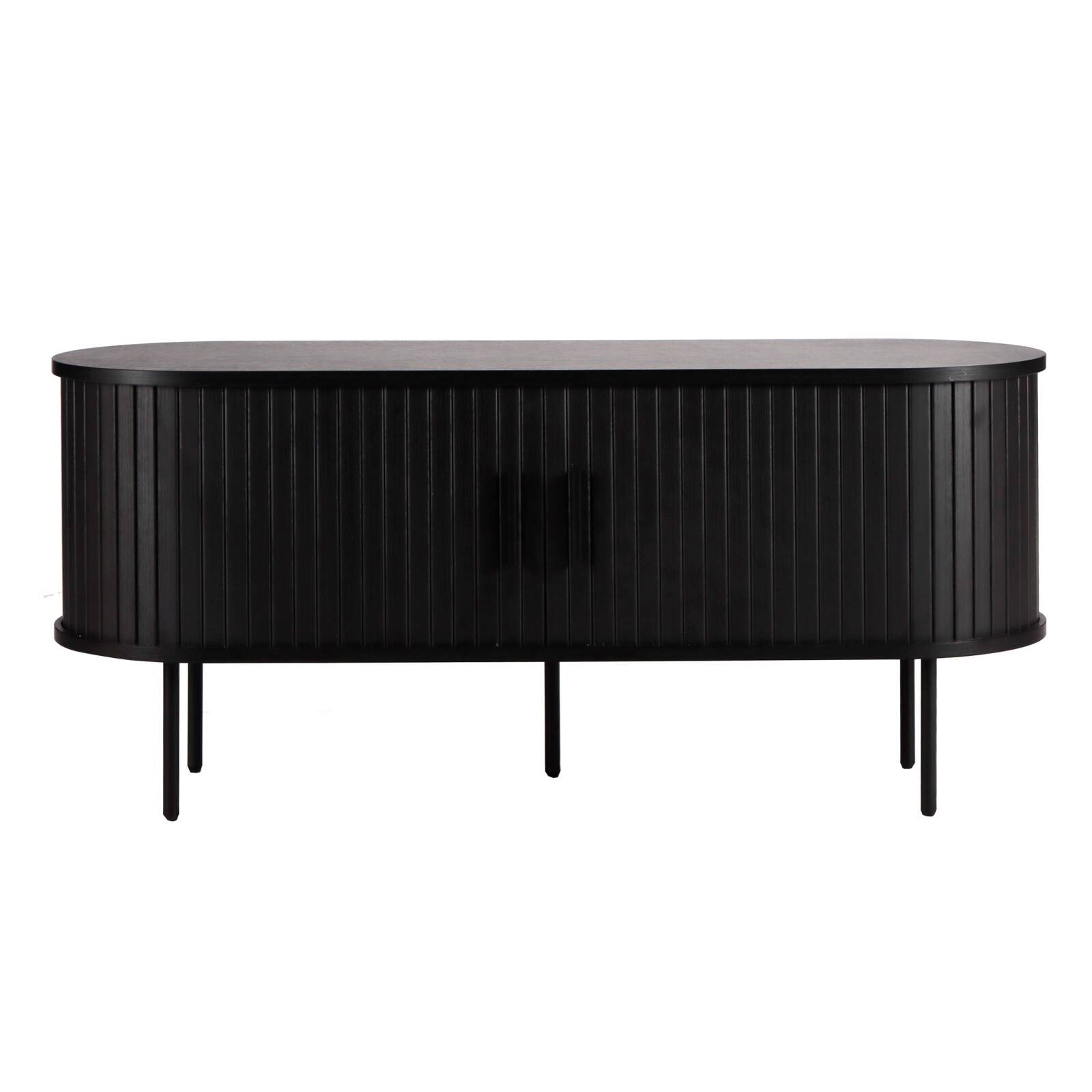 Meuble TV en mélaminé et acier 120 cm