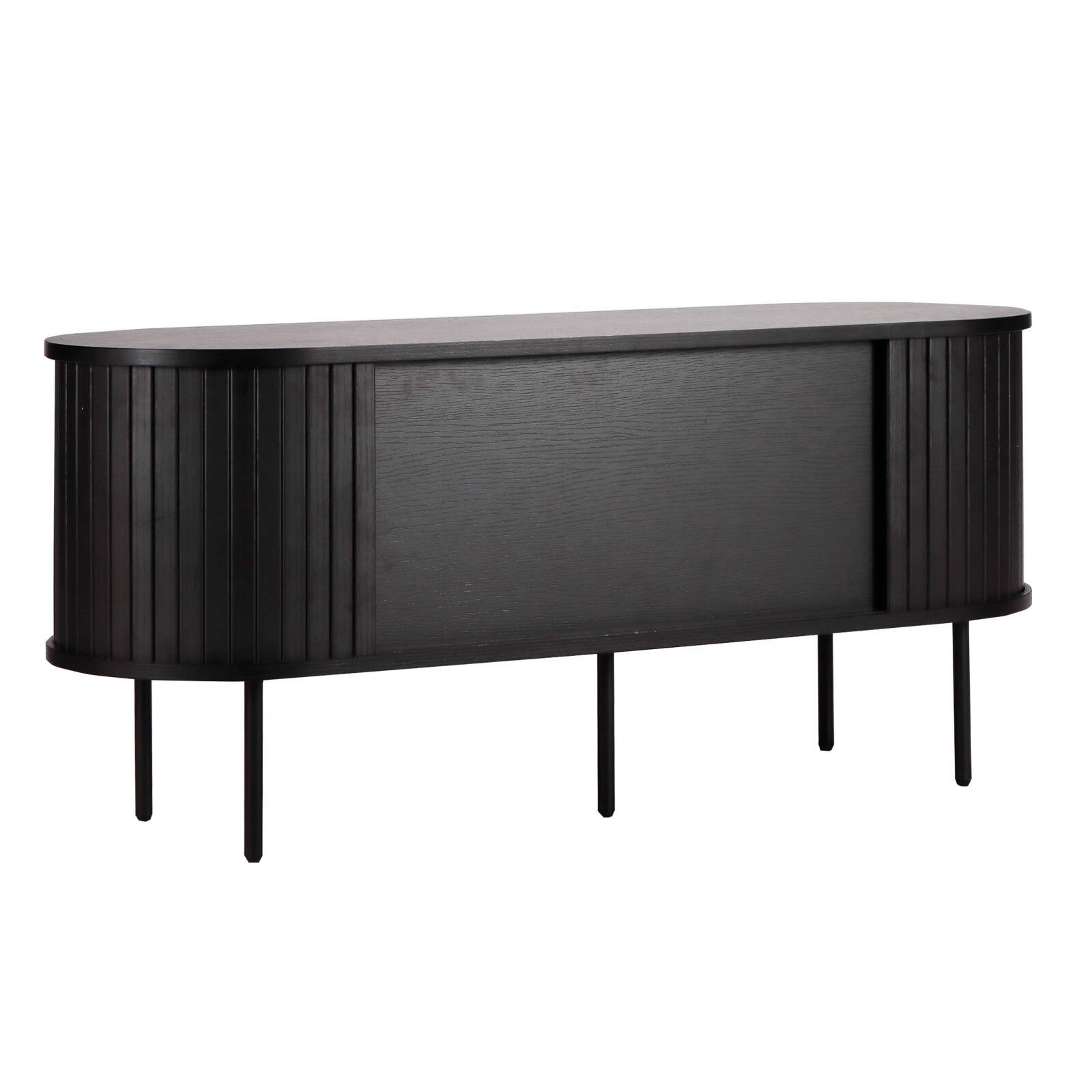 Meuble TV en mélaminé et acier 120 cm