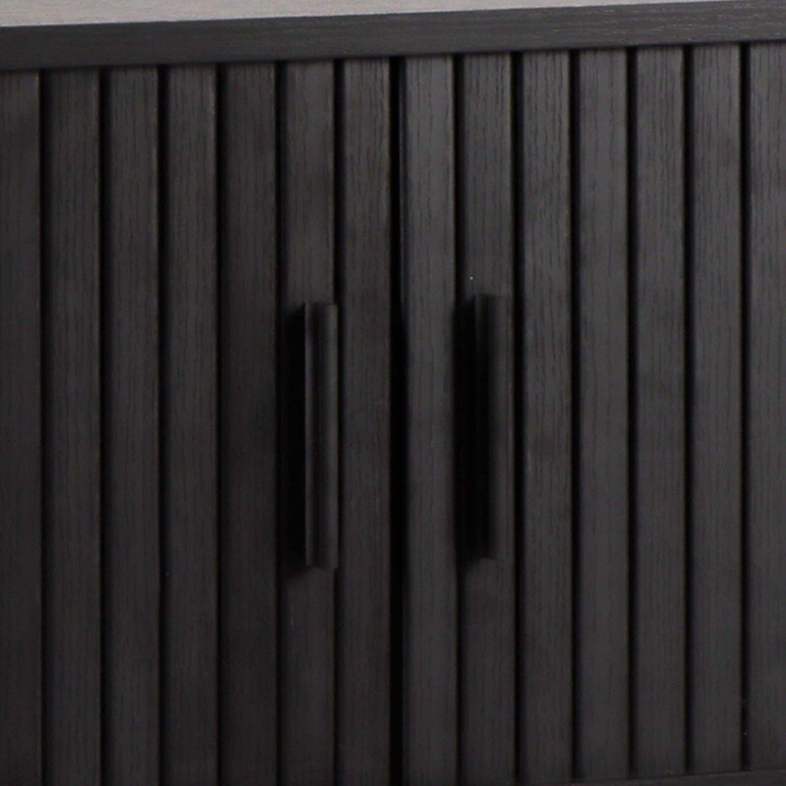 Meuble TV en mélaminé et acier 120 cm