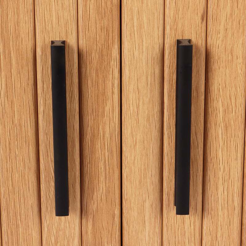 Buffet 2 portes en mélaminé et acier 140 cm (5/6)