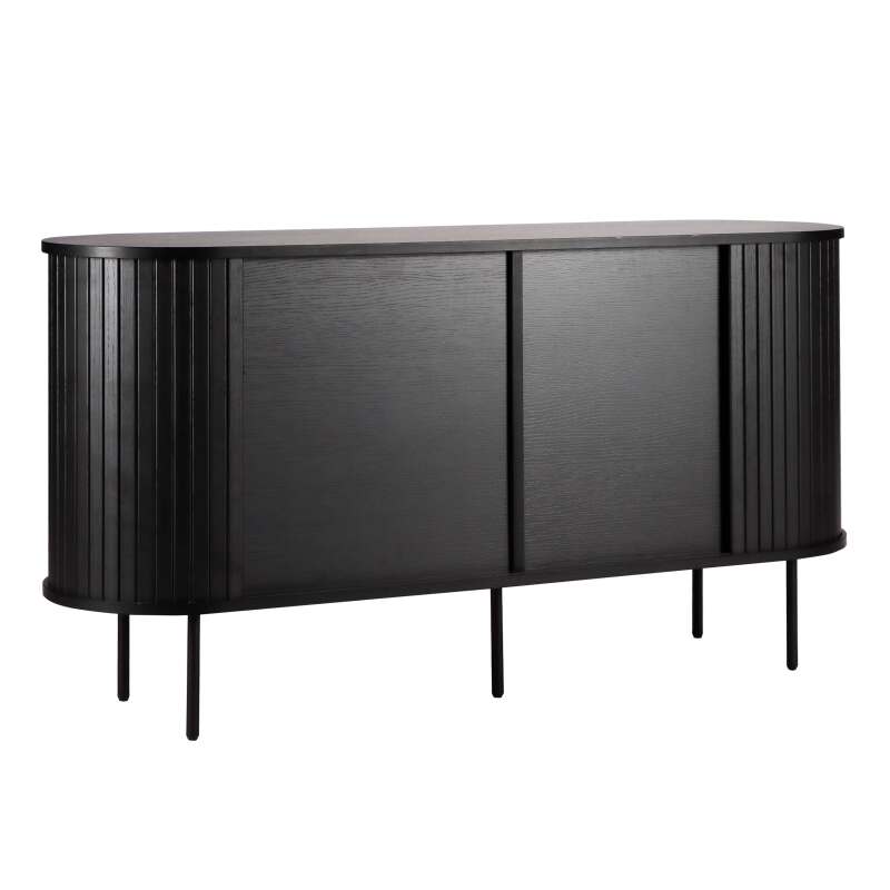 Buffet 2 portes en mélaminé et acier 140 cm (4/6)