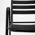 Chaise de jardin en aluminium avec accoudoirs