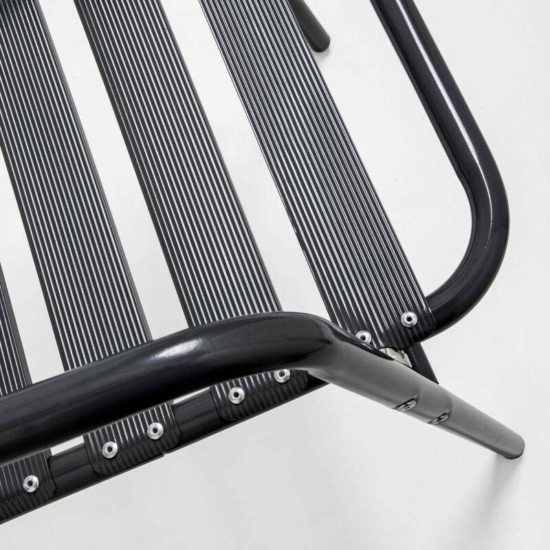 Chaises de jardin en aluminium avec accoudoirs - Lot de 4 (6/7)