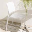 Chaises de jardin ajourées en plastique - Lot de 4