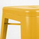 Lot de 4 tabourets de bar mat