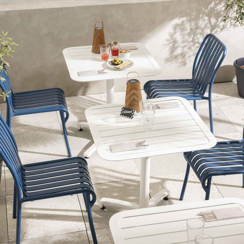 Table de jardin 60x60 cm inclinable en aluminium (3/7)