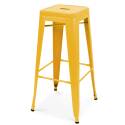 Lot de 4 tabourets de bar mat