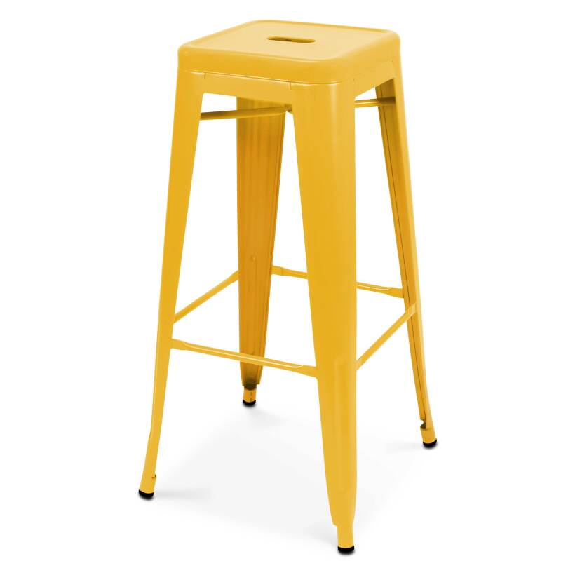 Lot de 4 tabourets de bar mat (4/6)