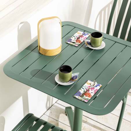 Table de jardin 60x60 cm inclinable en aluminium (2/7)