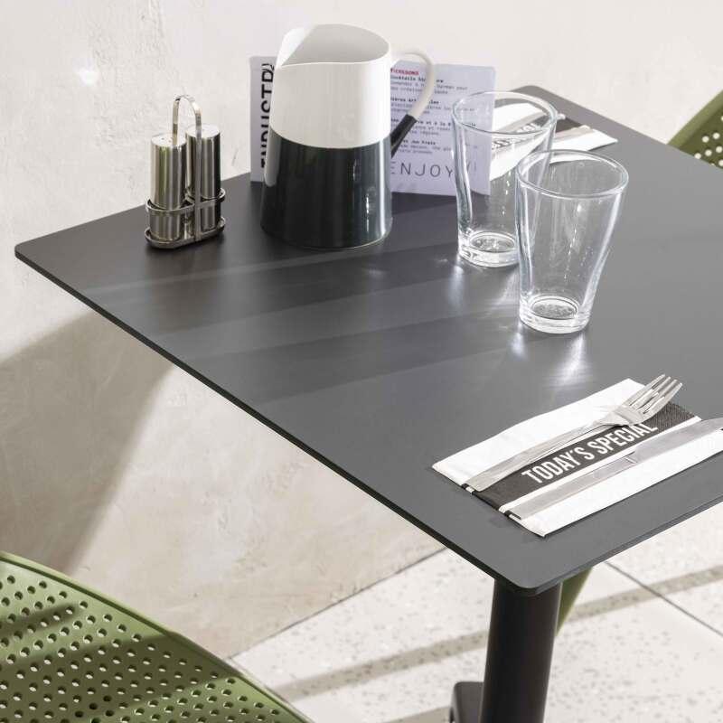 Plateau de table carré 60 x 60 cm en HPL