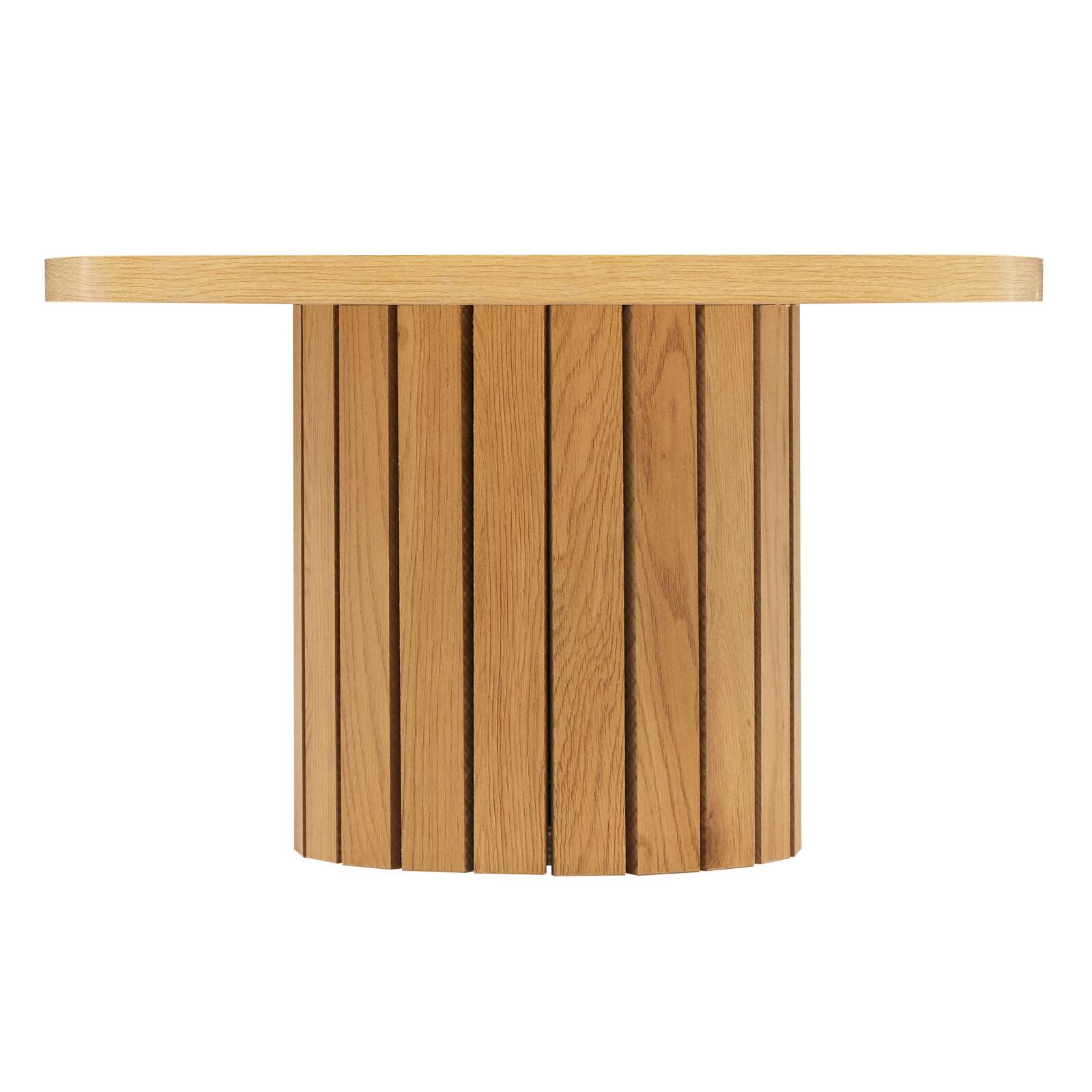 Table basse ovale en MDF décor mélaminé FSC®