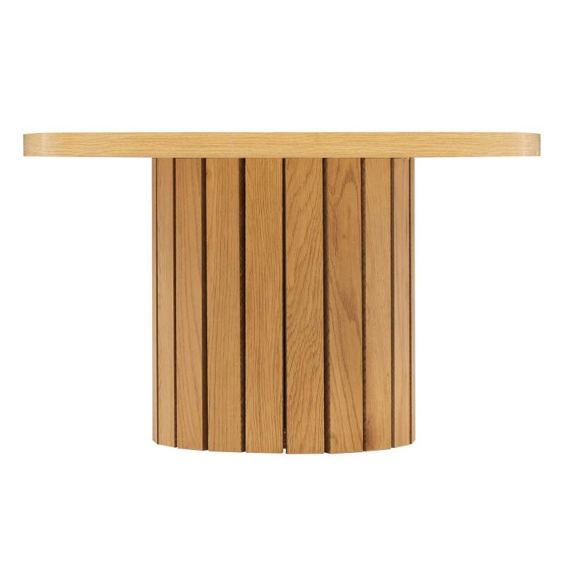 Table basse ovale en MDF décor mélaminé FSC®