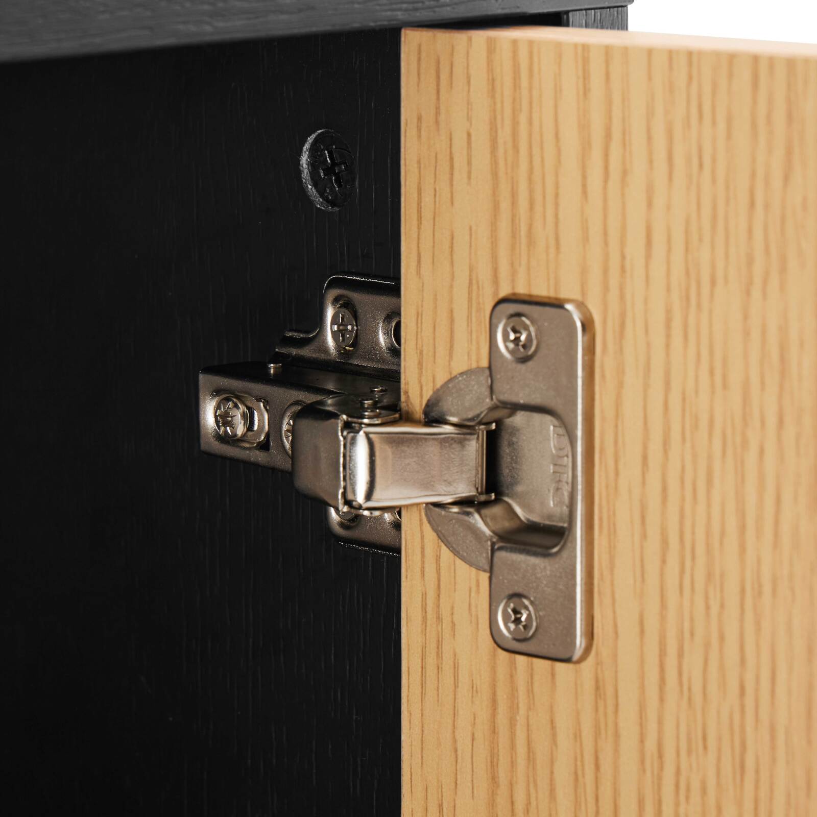 Buffet 3 portes en panneaux de particules plaqué chêne décor mélaminé FSC® 160 cm