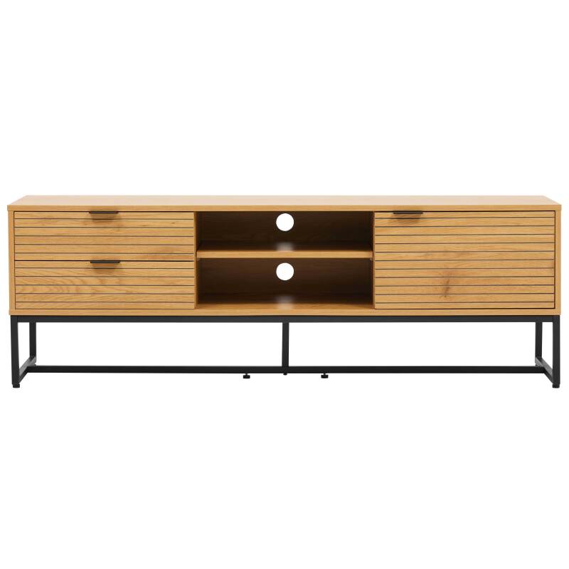 Meuble TV en MDF décor mélaminé FSC® 150 cm