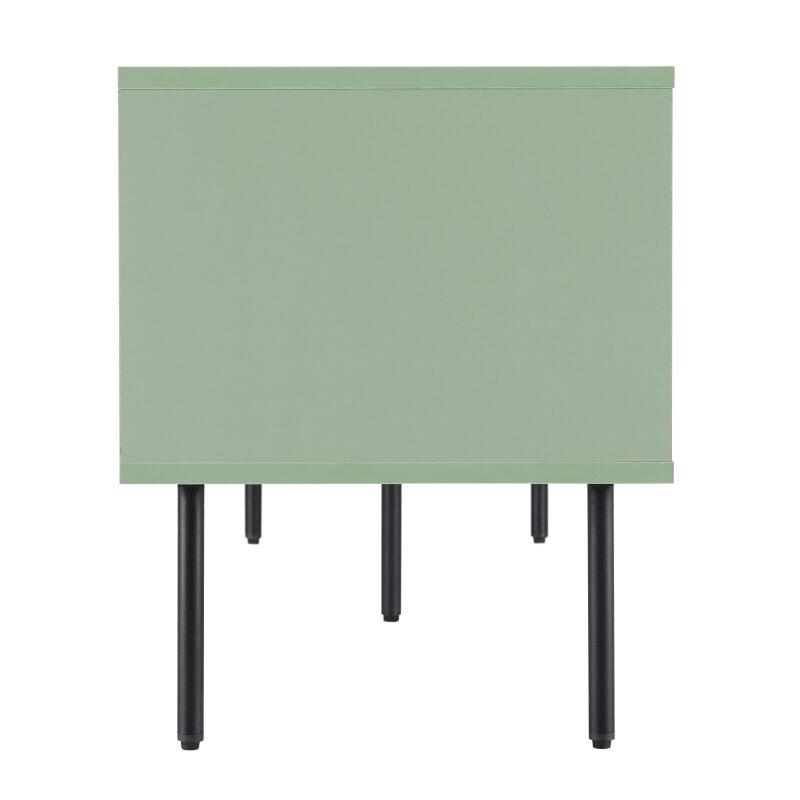 Meuble TV en acier et MDF décor mélaminé FSC® 150 cm (4/7)