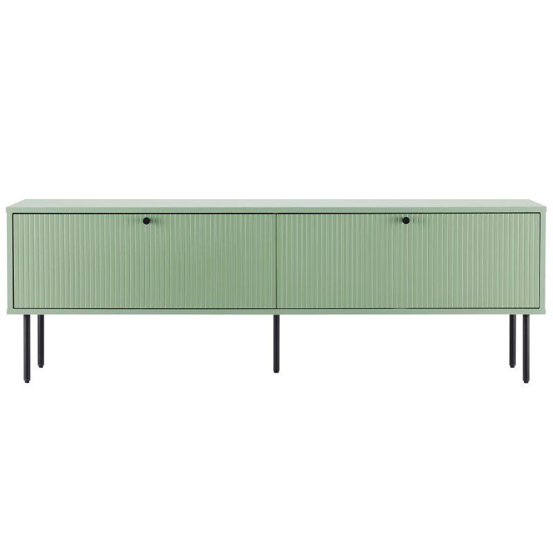 Meuble TV en acier et MDF décor mélaminé FSC® 150 cm (2/7)