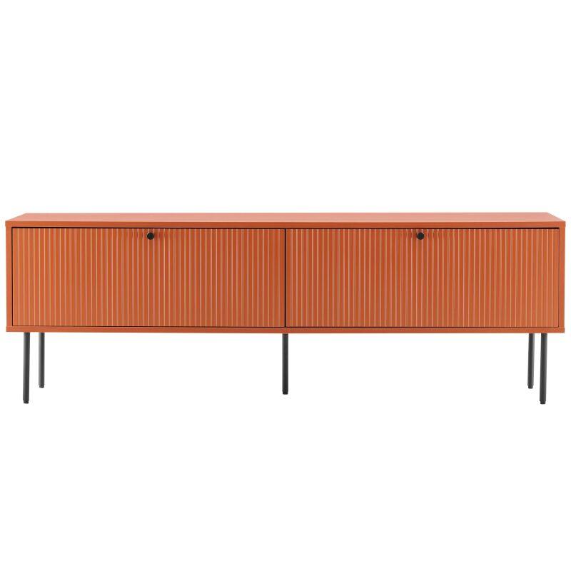 Meuble TV en acier et MDF décor mélaminé FSC® 150 cm (4/7)