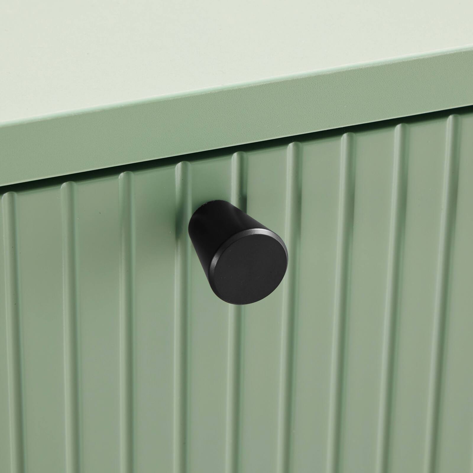 Meuble TV en acier et MDF décor mélaminé FSC® 150 cm