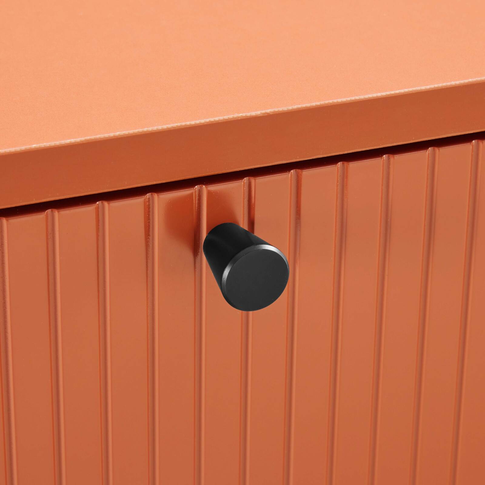 Meuble TV en acier et MDF décor mélaminé FSC® 150 cm