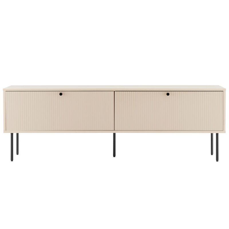 Meuble TV en acier et MDF décor mélaminé FSC® 150 cm (4/7)