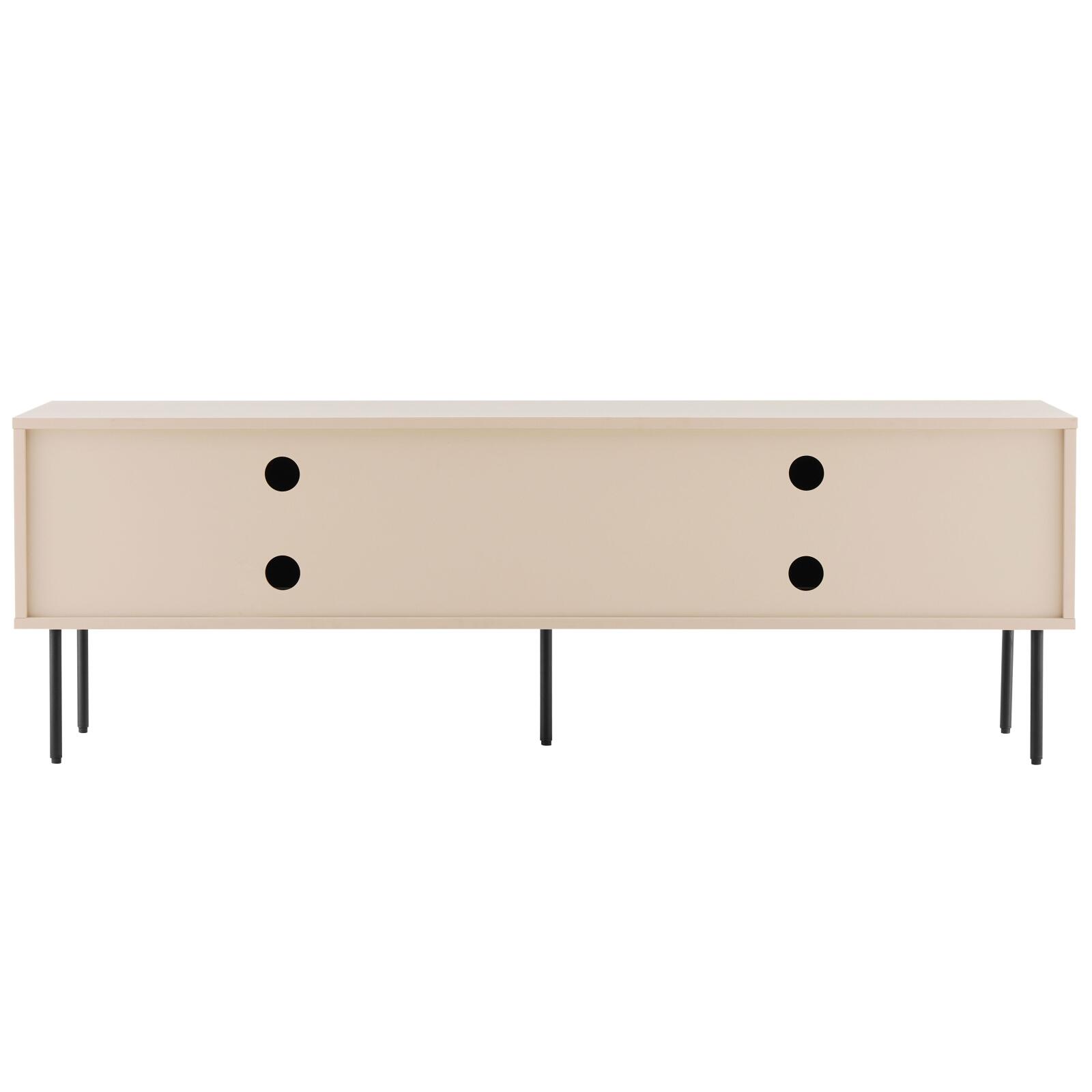 Meuble TV en acier et MDF décor mélaminé FSC® 150 cm