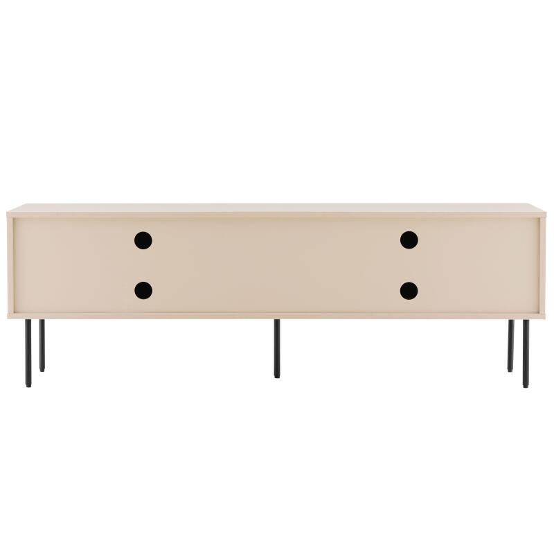 Meuble TV en acier et MDF décor mélaminé FSC® 150 cm