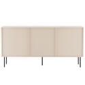 Buffet 2 portes et 3 tiroirs en acier et MDF décor mélaminé FSC® 150 cm
