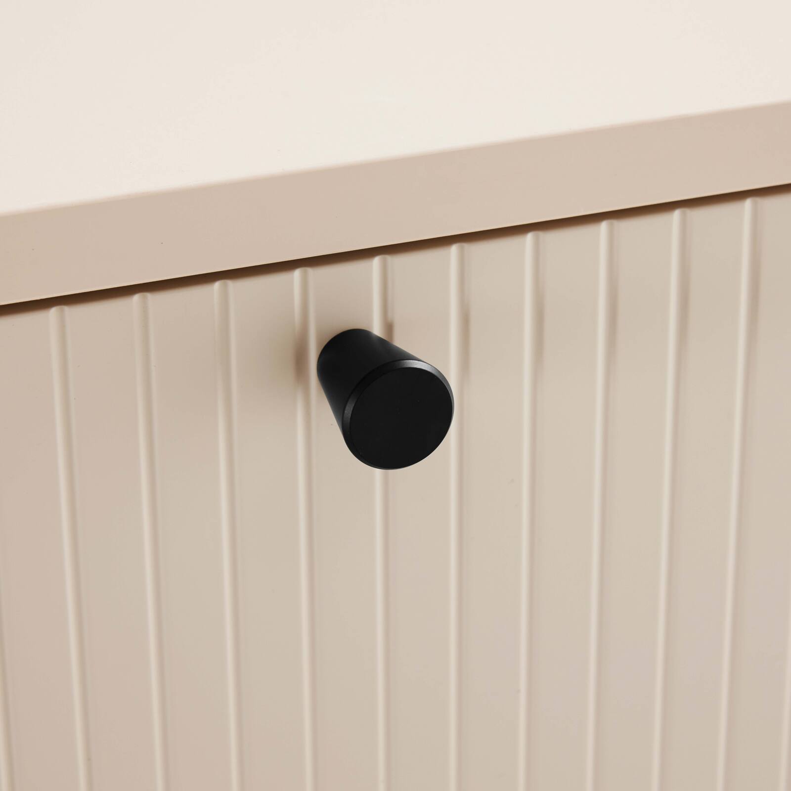 Buffet 2 portes et 3 tiroirs en acier et MDF décor mélaminé FSC® 150 cm