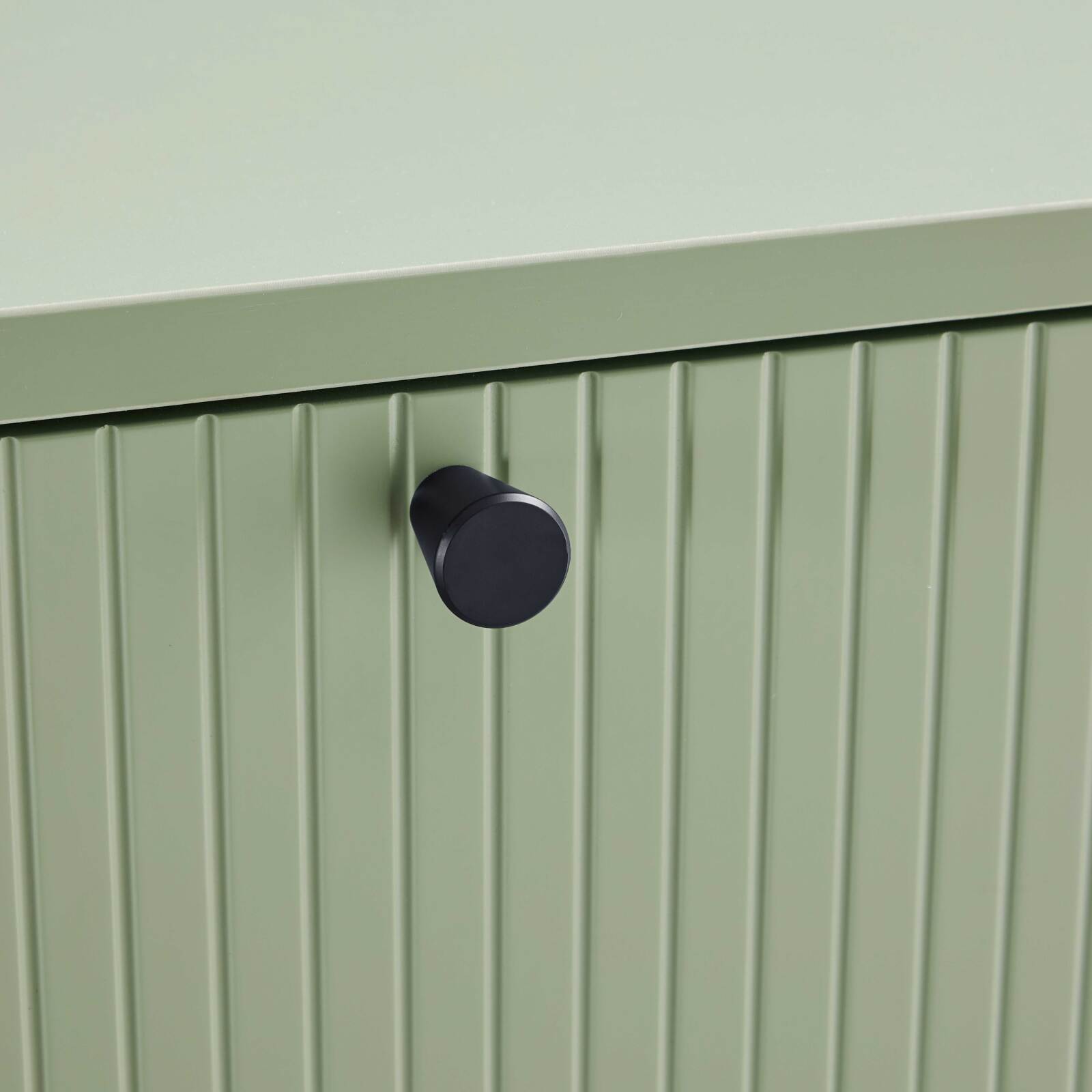 Buffet 2 portes et 3 tiroirs en acier et MDF décor mélaminé FSC® 150 cm