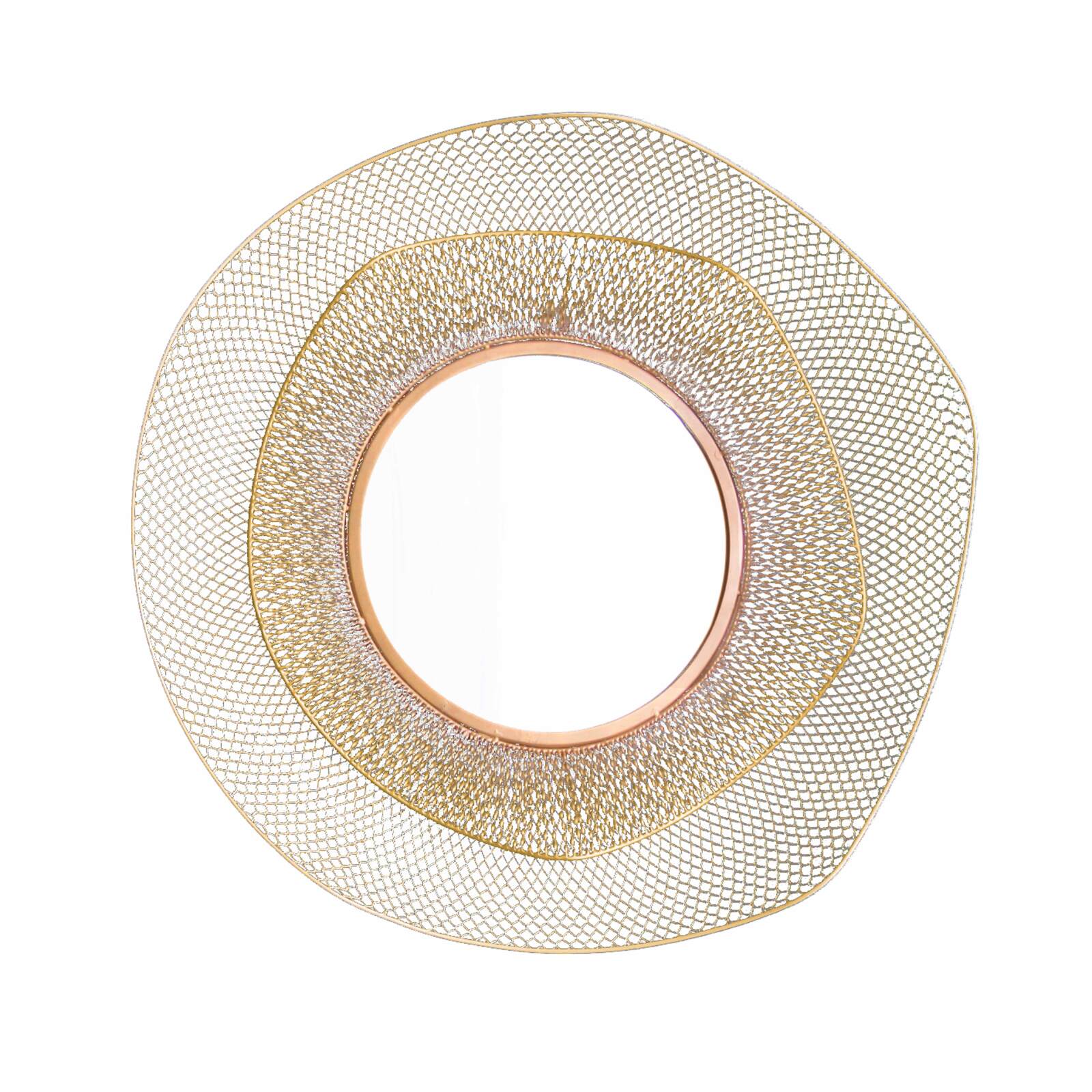 Miroir en métal forme organique