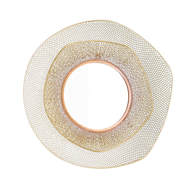 Miroir en métal forme organique