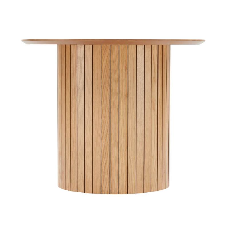 Table à manger avec plateau en MDF plaqué chêne FSC® 10 personnes