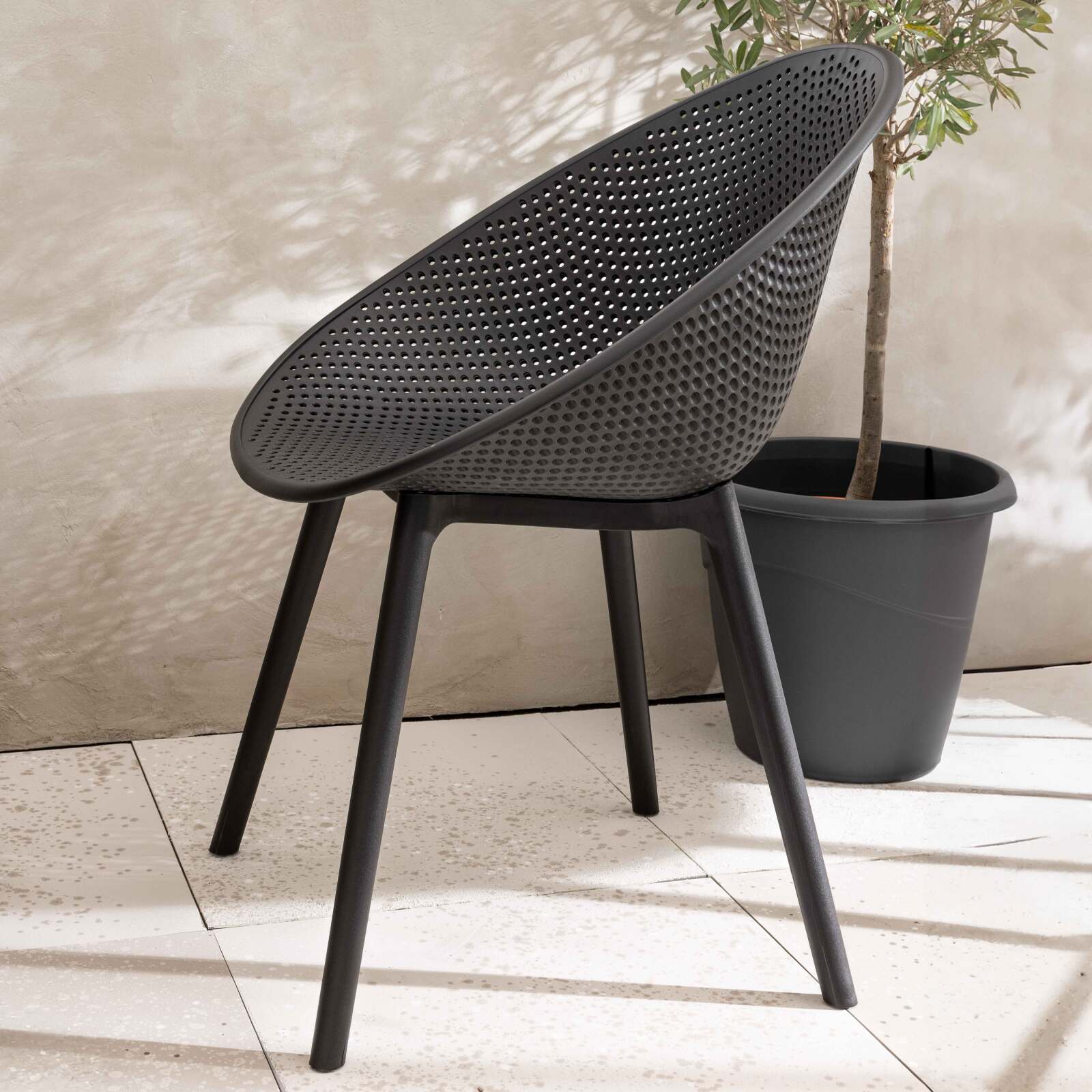 Chaises de jardin en plastique - Lot de 4