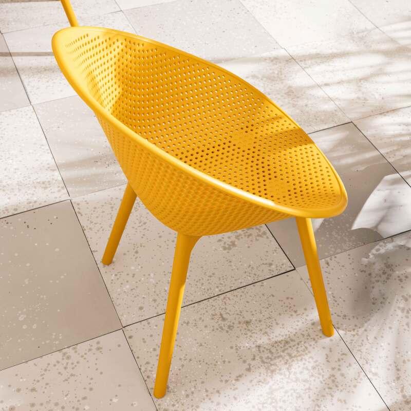 Chaises de jardin en plastique - Lot de 4 (2/7)