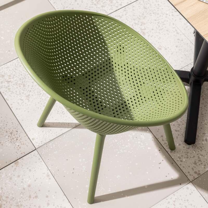 Chaises de jardin en plastique - Lot de 4 (2/7)