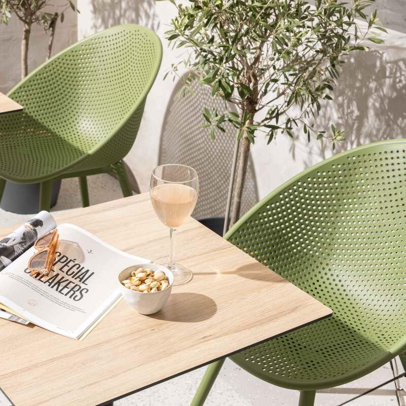 Chaises de jardin en plastique - Lot de 4
