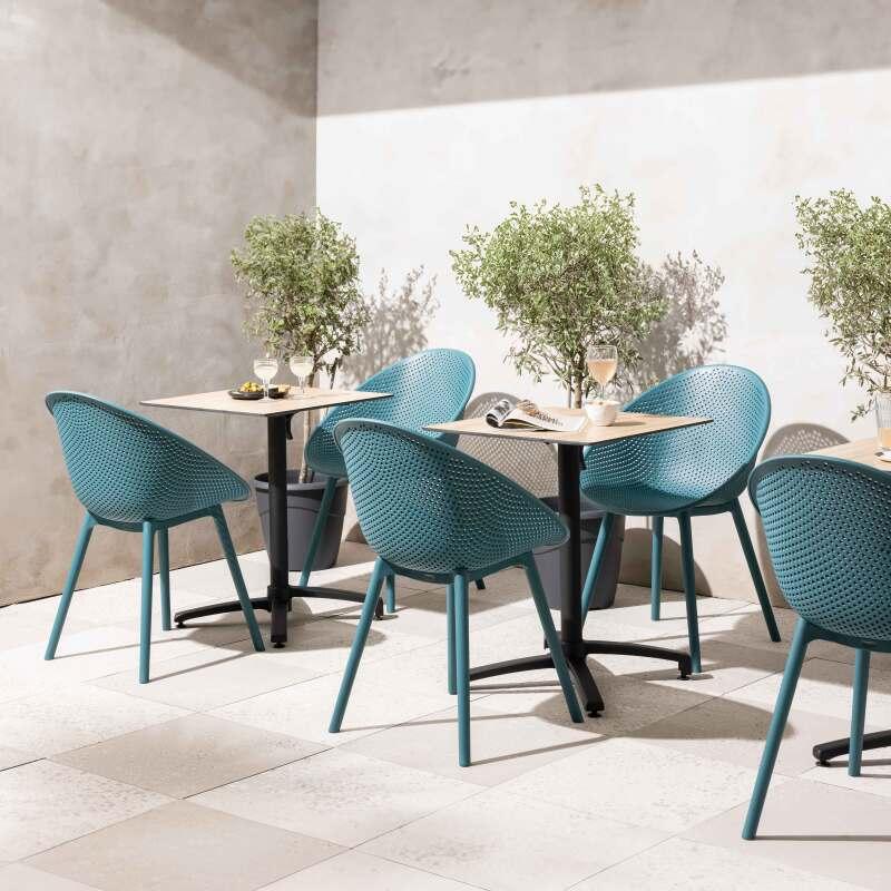 Chaises de jardin en plastique - Lot de 4