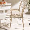 Chaise de jardin design en aluminium