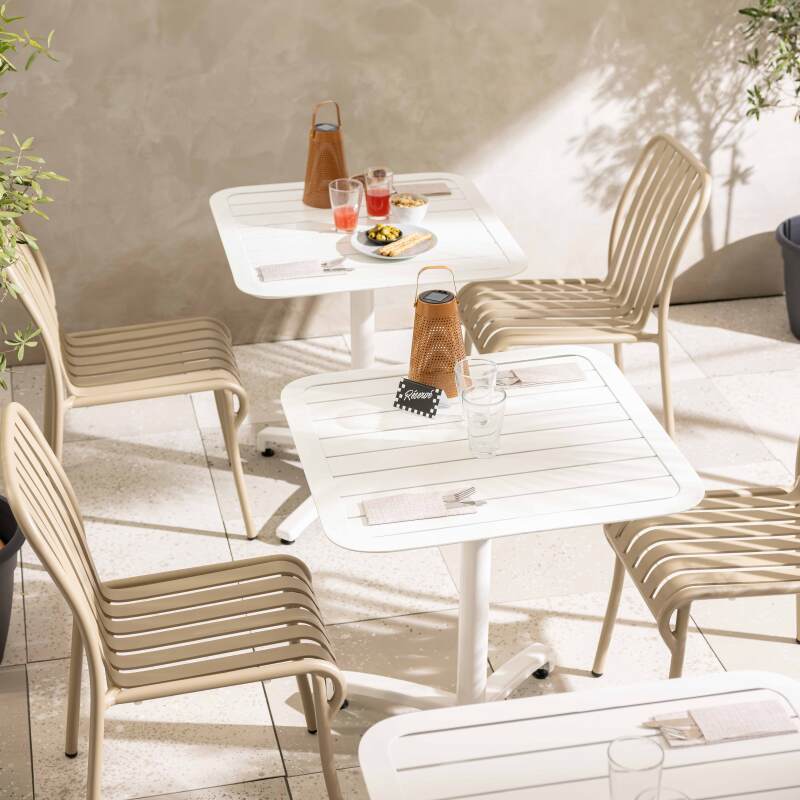 Chaise de jardin design en aluminium (3/7)