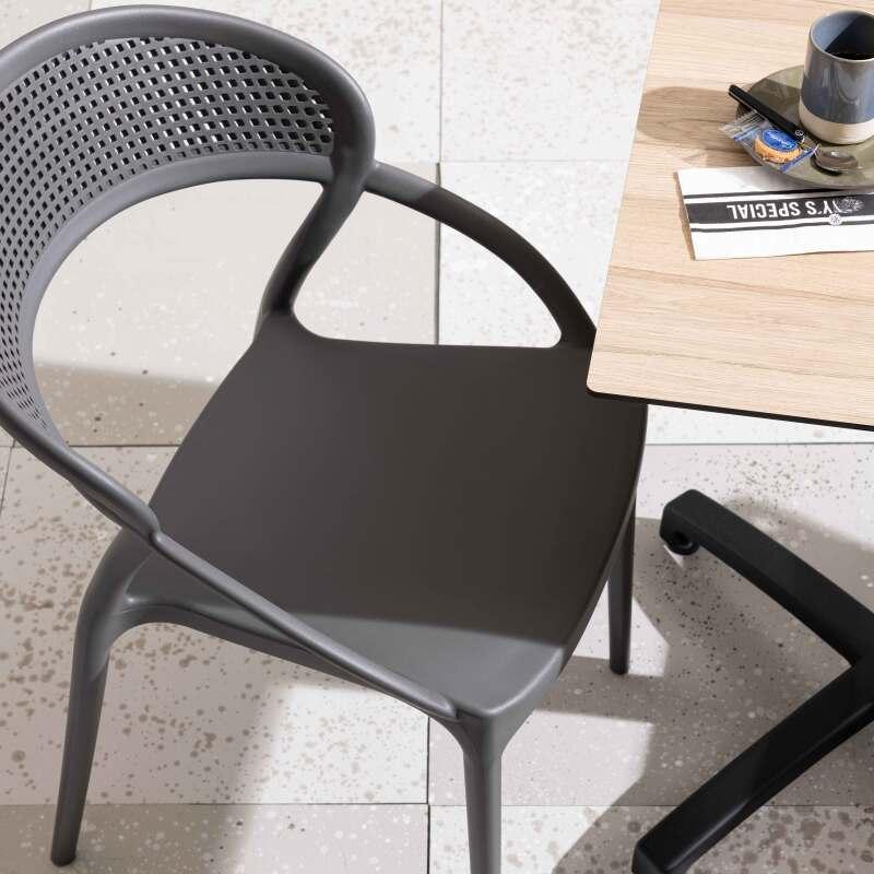 Chaises de jardin en plastique - Lot de 4 (5/7)