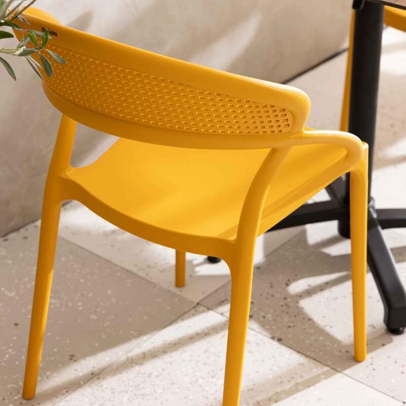 Chaises de jardin en plastique - Lot de 4 (5/7)
