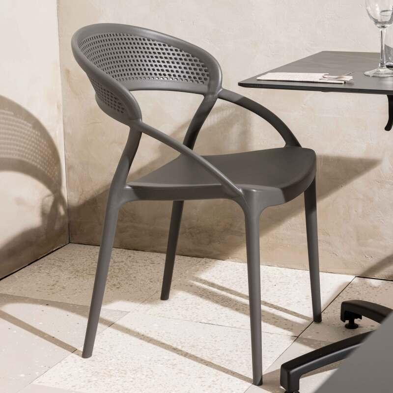 Chaises de jardin en plastique - Lot de 4 (4/7)