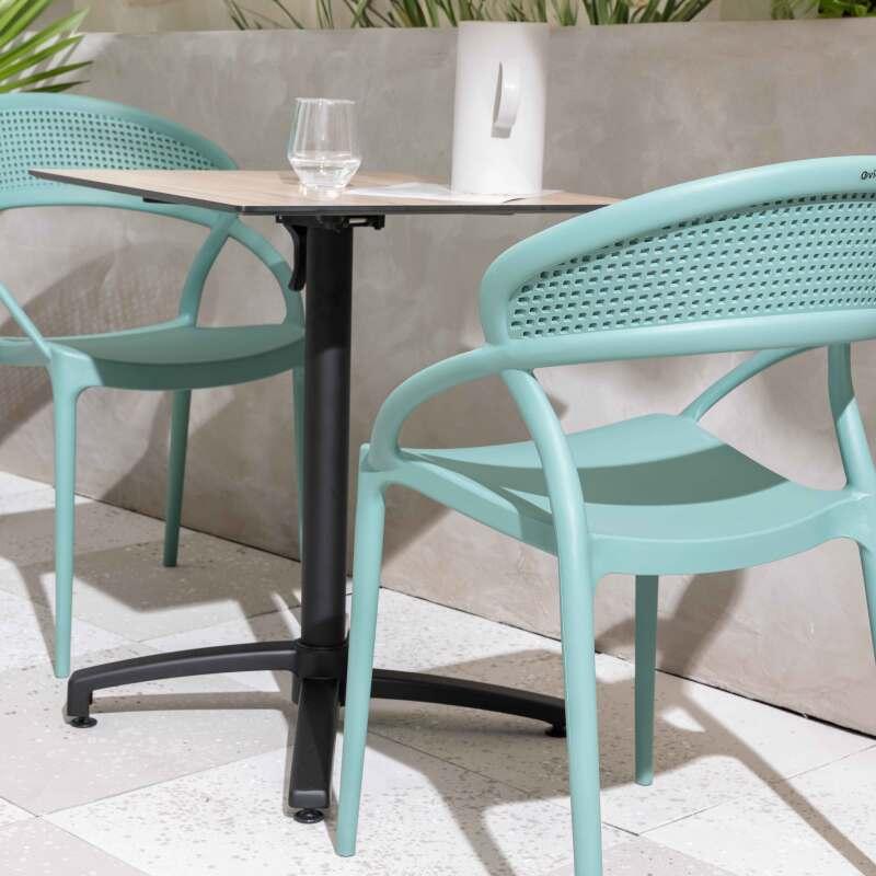 Chaises de jardin en plastique - Lot de 4